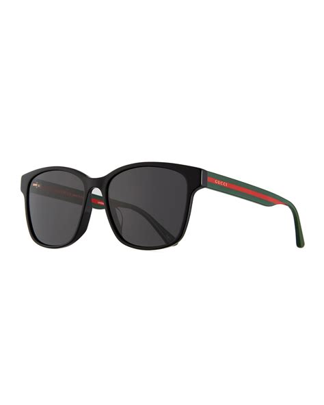 gucci square metal and acetate glasses|square Gucci glasses men.